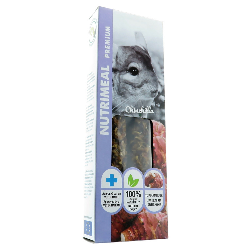 Friandises 2 sticks premium topinambour pour chinchilla, pour rongeur
