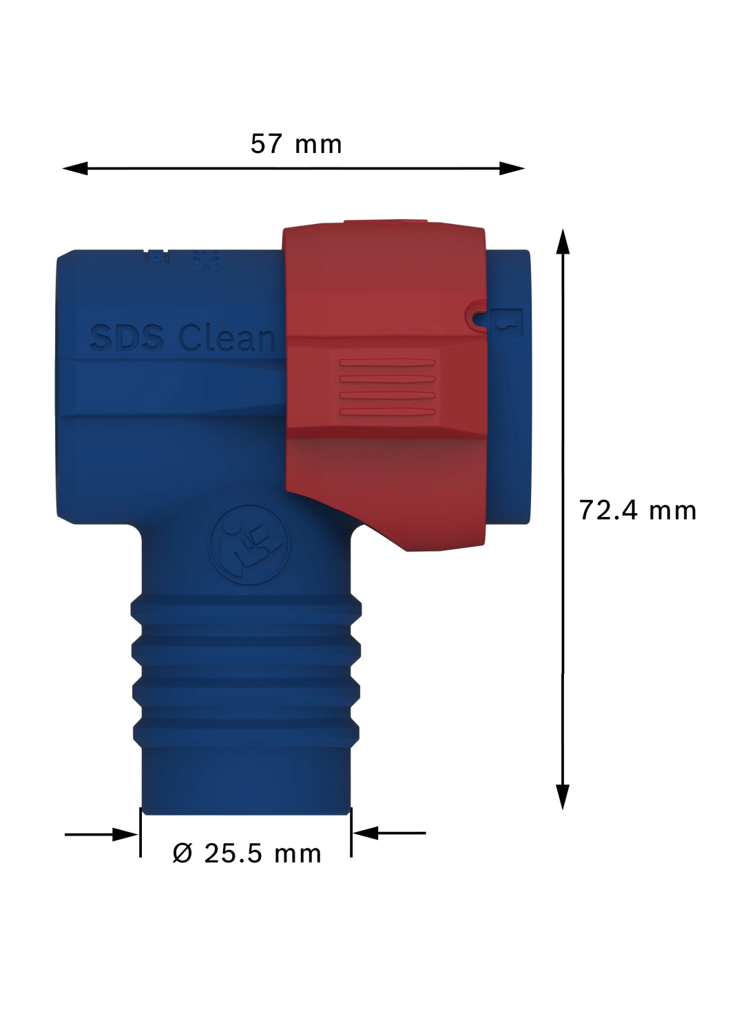 Bosch 2608901621 EXPERT SDS Clean Plus connector voor hamerboor