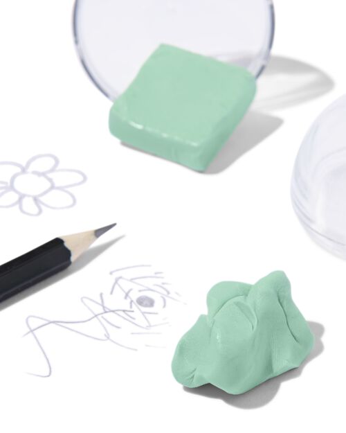2 gommes pétrissables menthe
