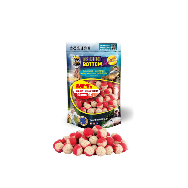 Bouillettes Bicolores Behr Trendex Crabby-Strawberry (250g)