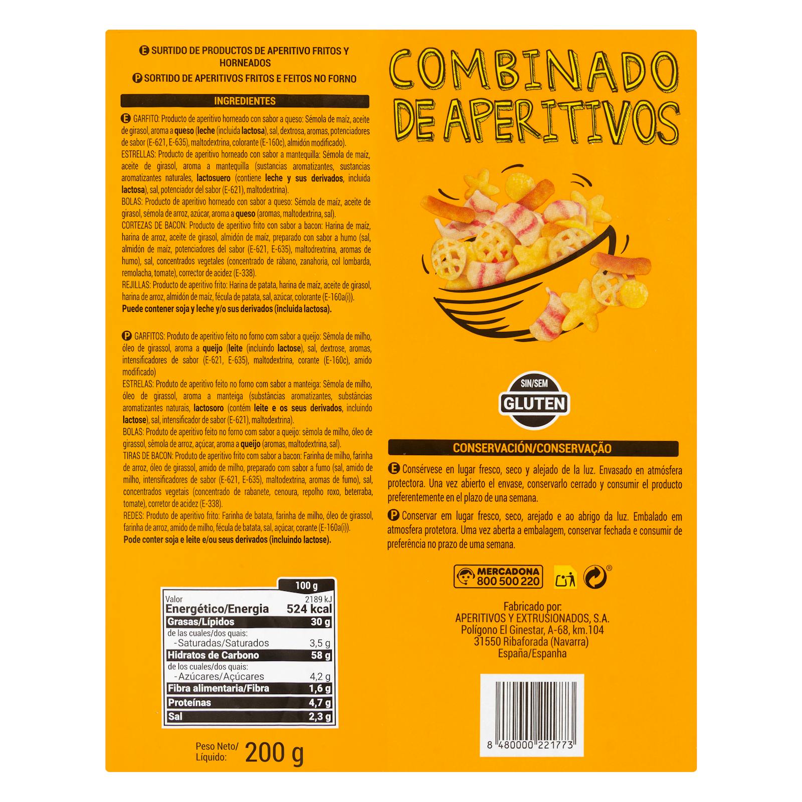 Combo d'apéritifs Hacendado