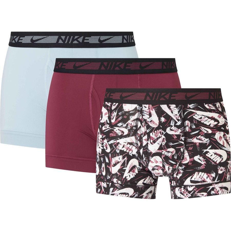 Nike Boxers Brief Dri-FIT Ultra Stretch Micro Pack de 3 - Bordeaux/Ocean Bliss/Noir/Blanc