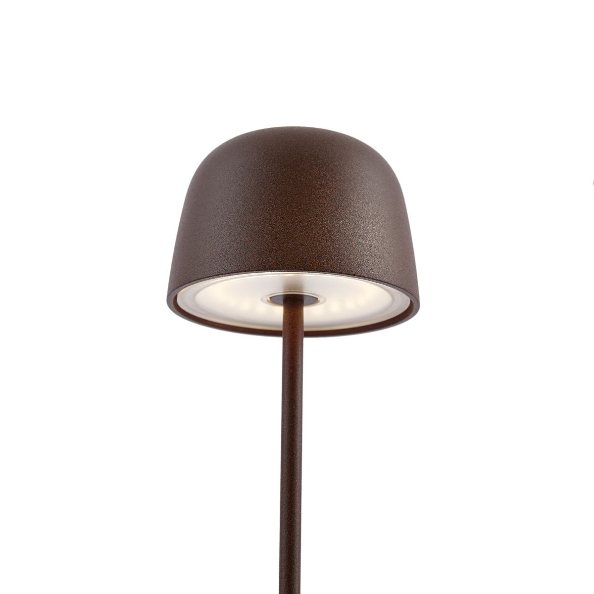 Tafellamp roestbruin incl. LED oplaadbaar met laadstation IP65 - Raika