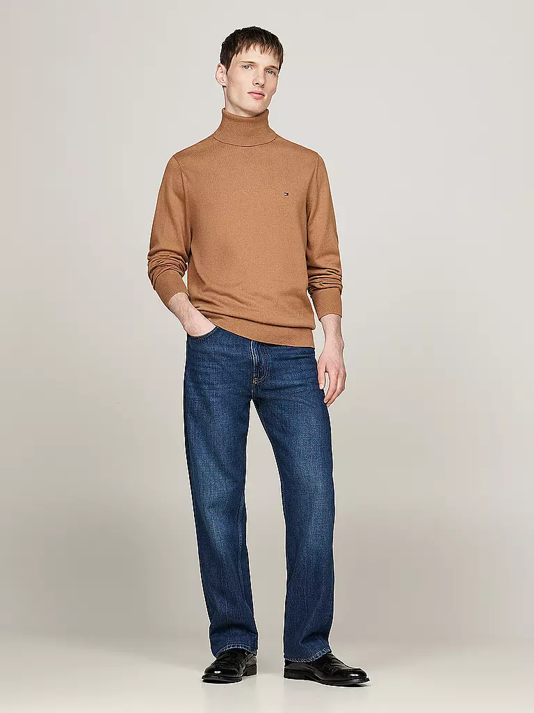TOMMY HILFIGER Rollkragenpullover  camel