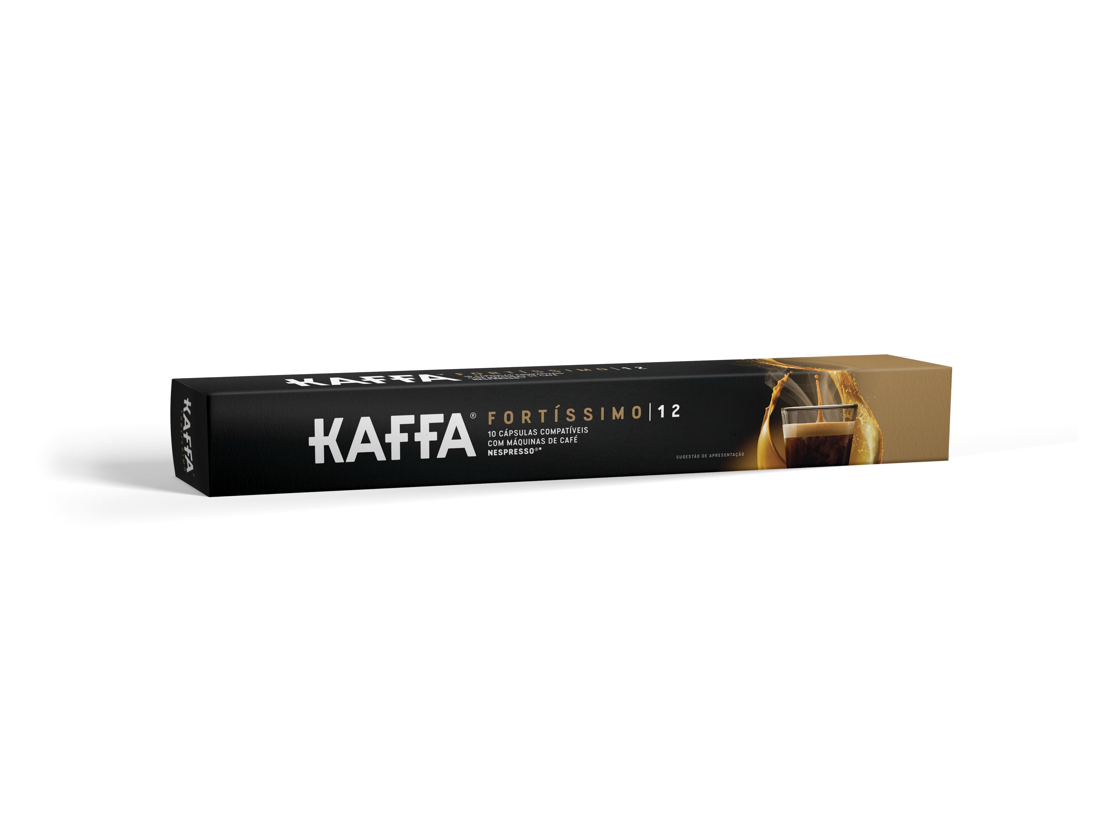 CÁPSULAS KAFFA CAFÉ COMPATÍVEL NESPRESSO FORTÍSSIMO 10UN