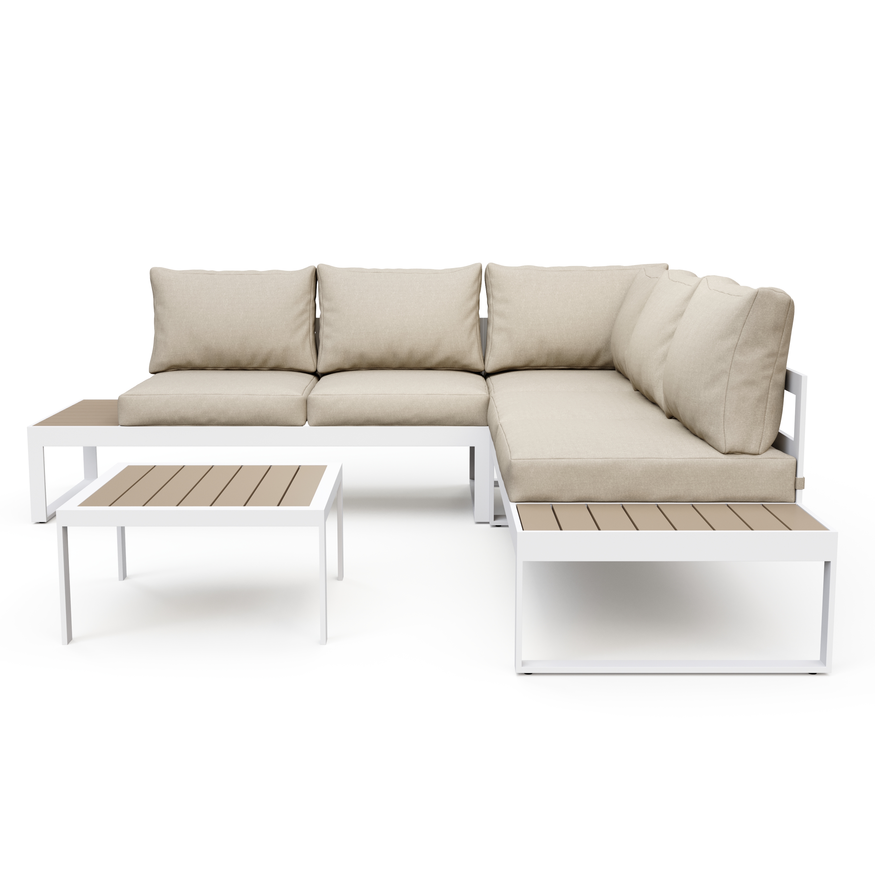 Lounge CAMILA beige/weiss/braun