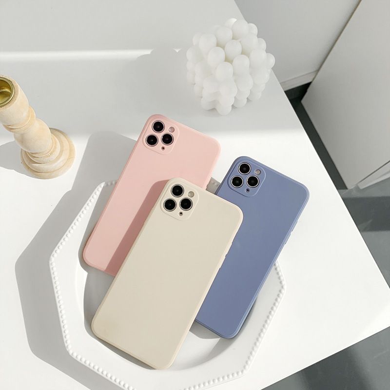 kloudkase - Effen telefoonhoesje - iPhone 12 Pro Max / 12 Pro / 12 / 12 mini / 11 Pro Max / 11 Pro / 11 / SE / XS Max / XS / XR / X / SE 2 / 8 / 8 Plus / 7 / 7 Plus