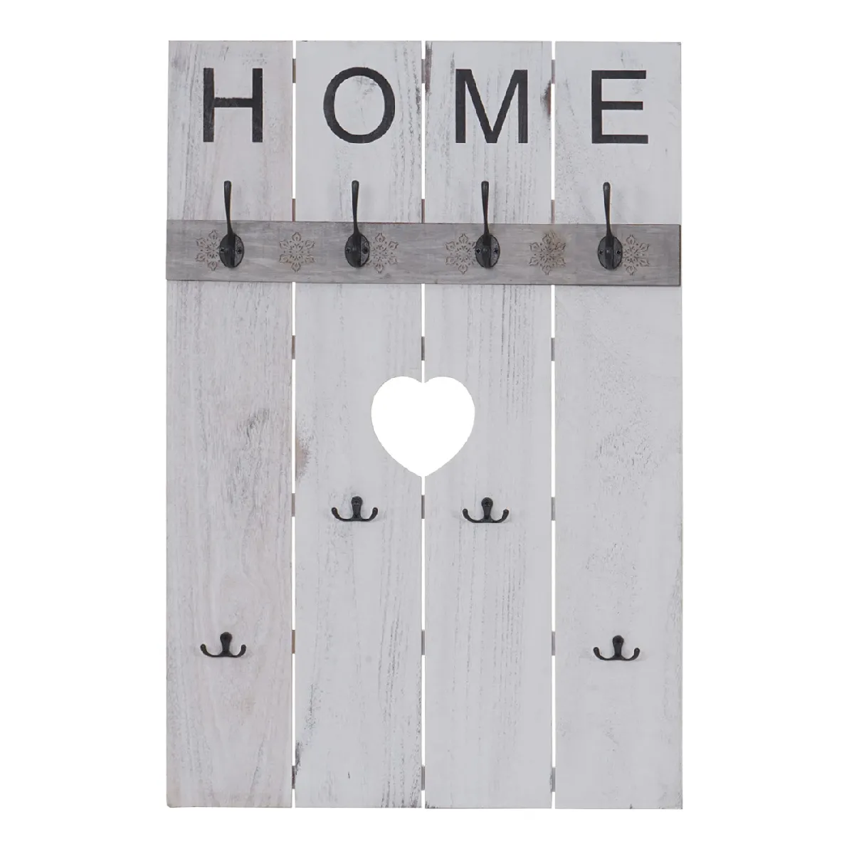 Mendler Portemanteau HOME Shabby Blanc