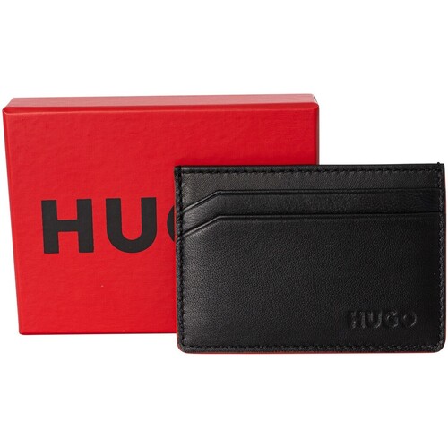 BOSS - Cartera De Piel Con Tarjeta De Metro Negro