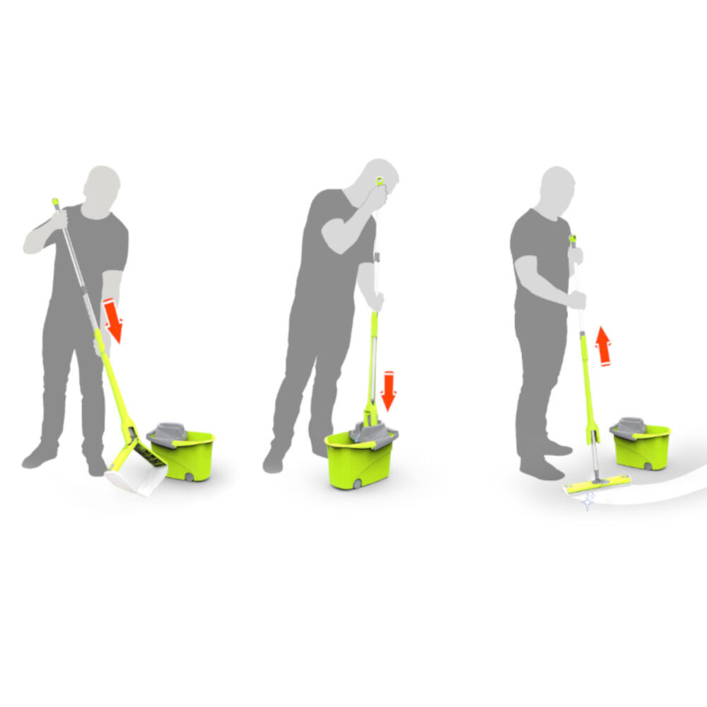 Combiné Wash Easy Paul Masquin vert balai plat
