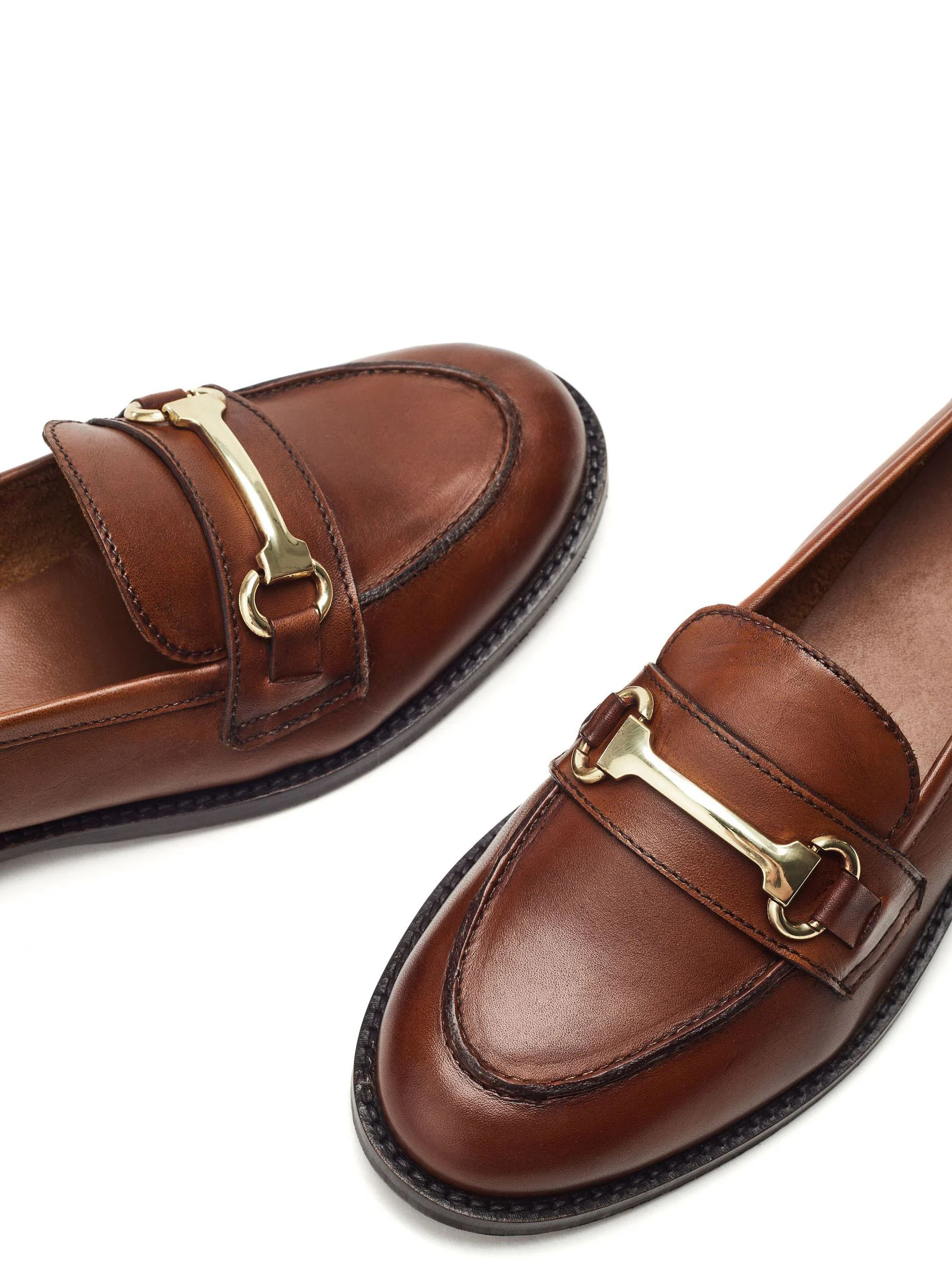 Bruin - Moda in Pelle Elarra Flat Loafers With Snaffle Trim