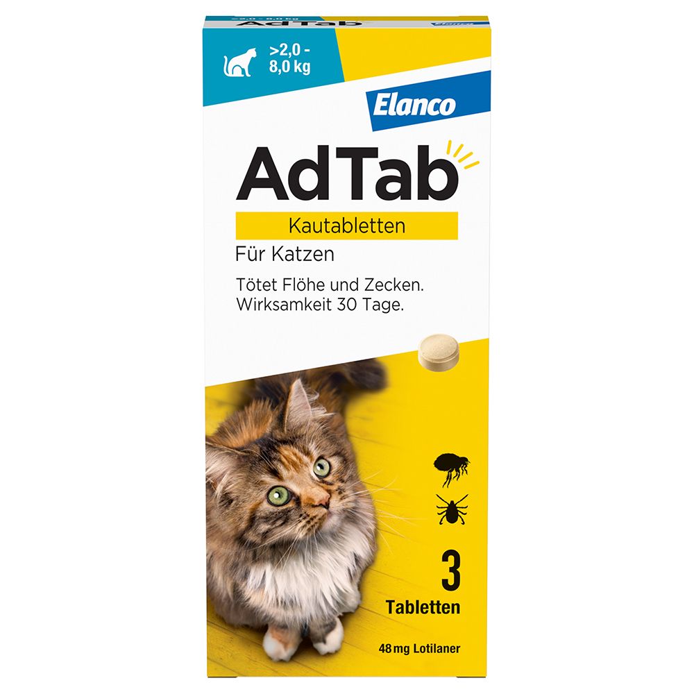 AdTab™ Katze über 2 bis 8 kg 48 mg