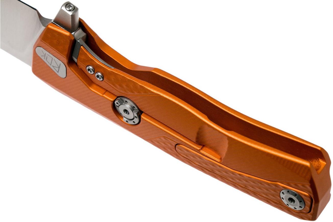 LionSteel ROK Satin Orange Aluminium ROK A OS zakmes