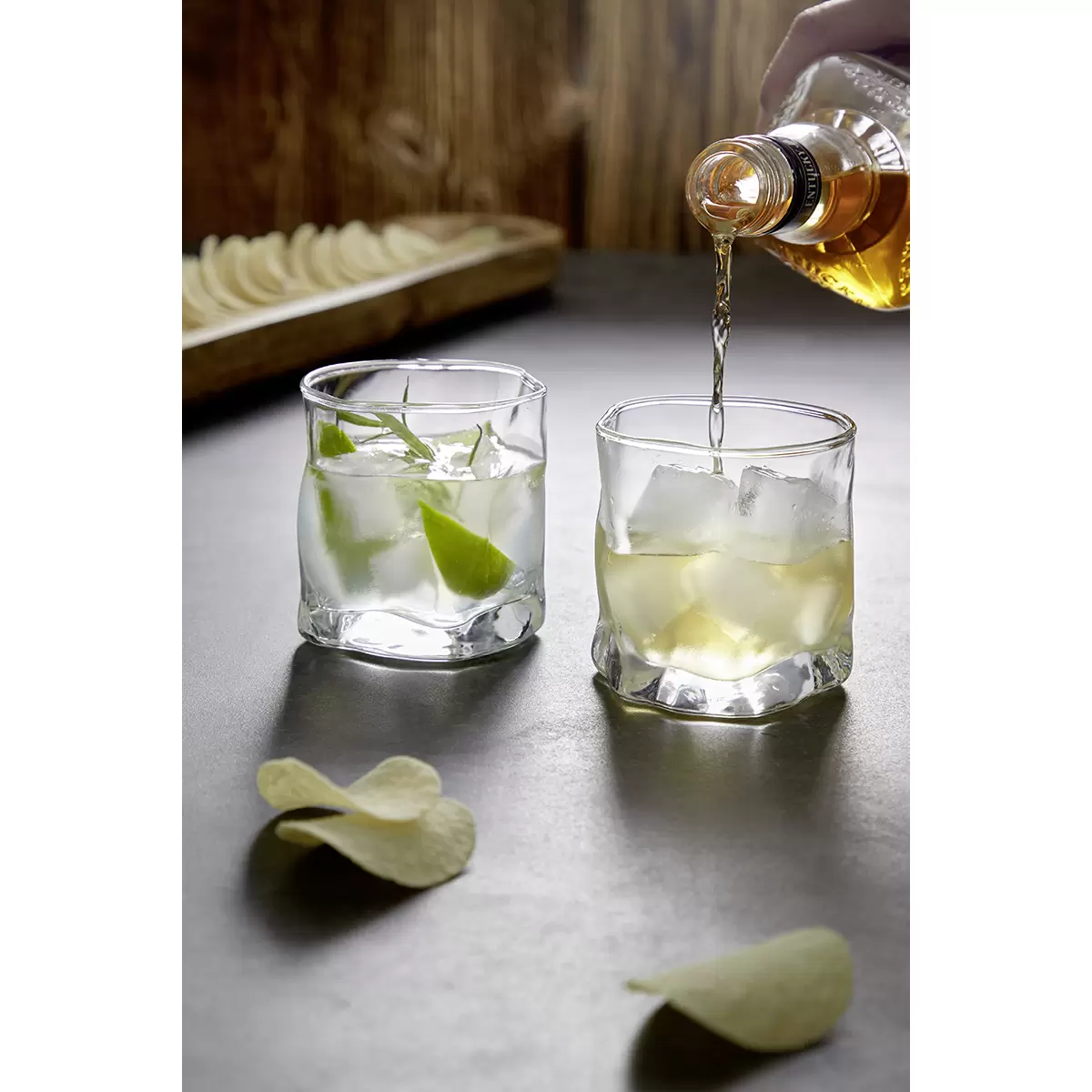Trinkglas James Wood Transparent