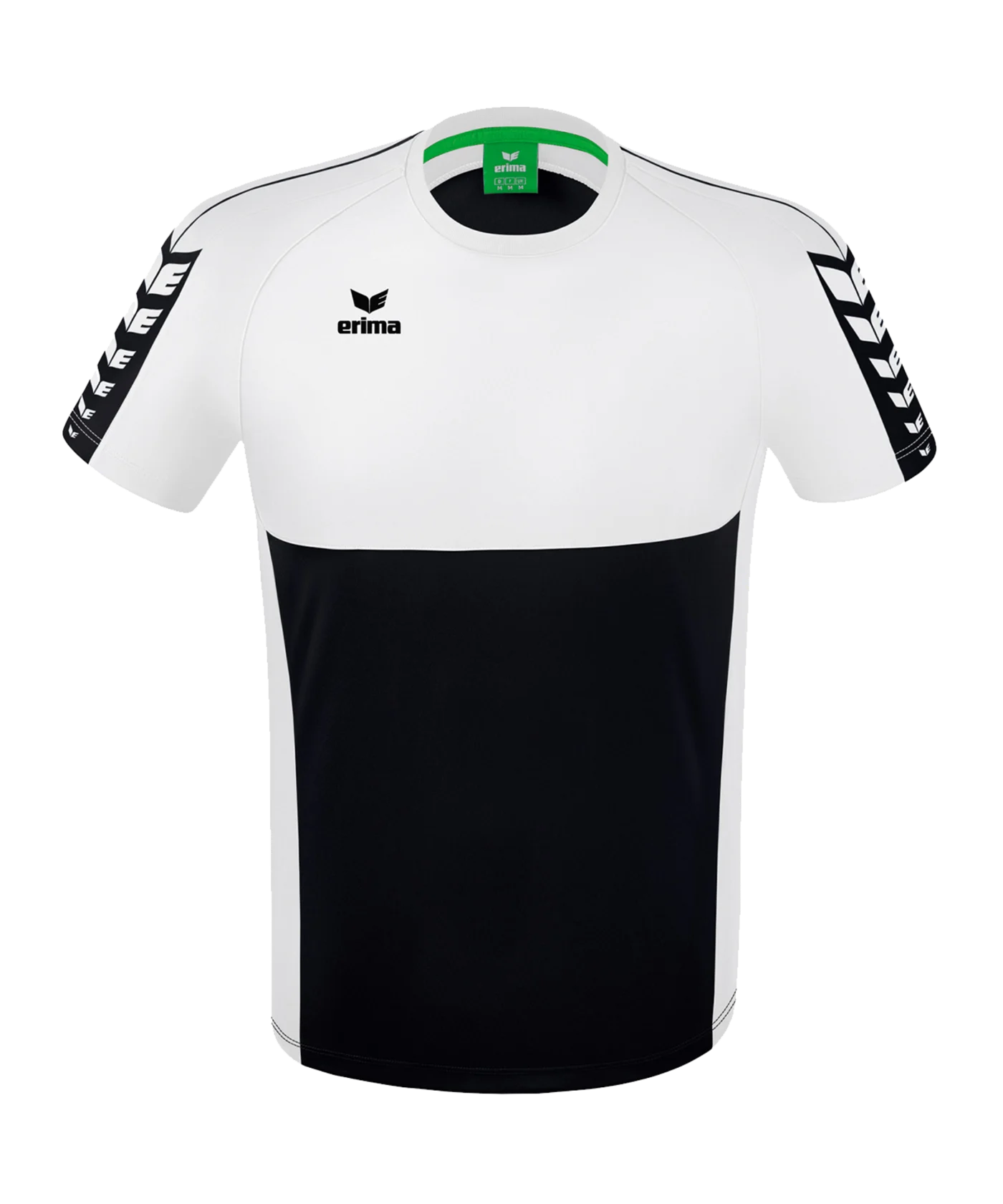 Erima Six Wings T-Shirt Schwarz Weiss
