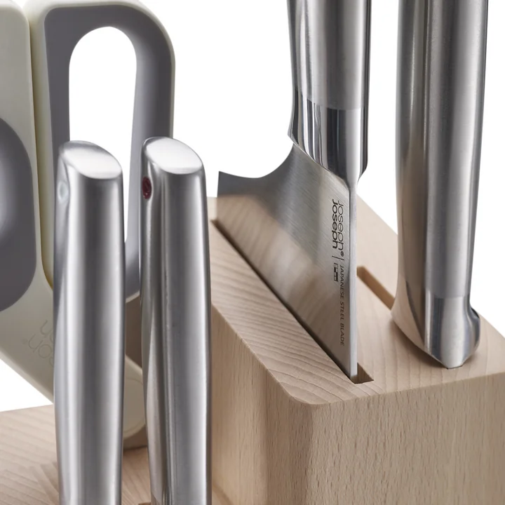 Joseph Joseph - Elevate Fusion Messerblock mit Schere, Edelstahl