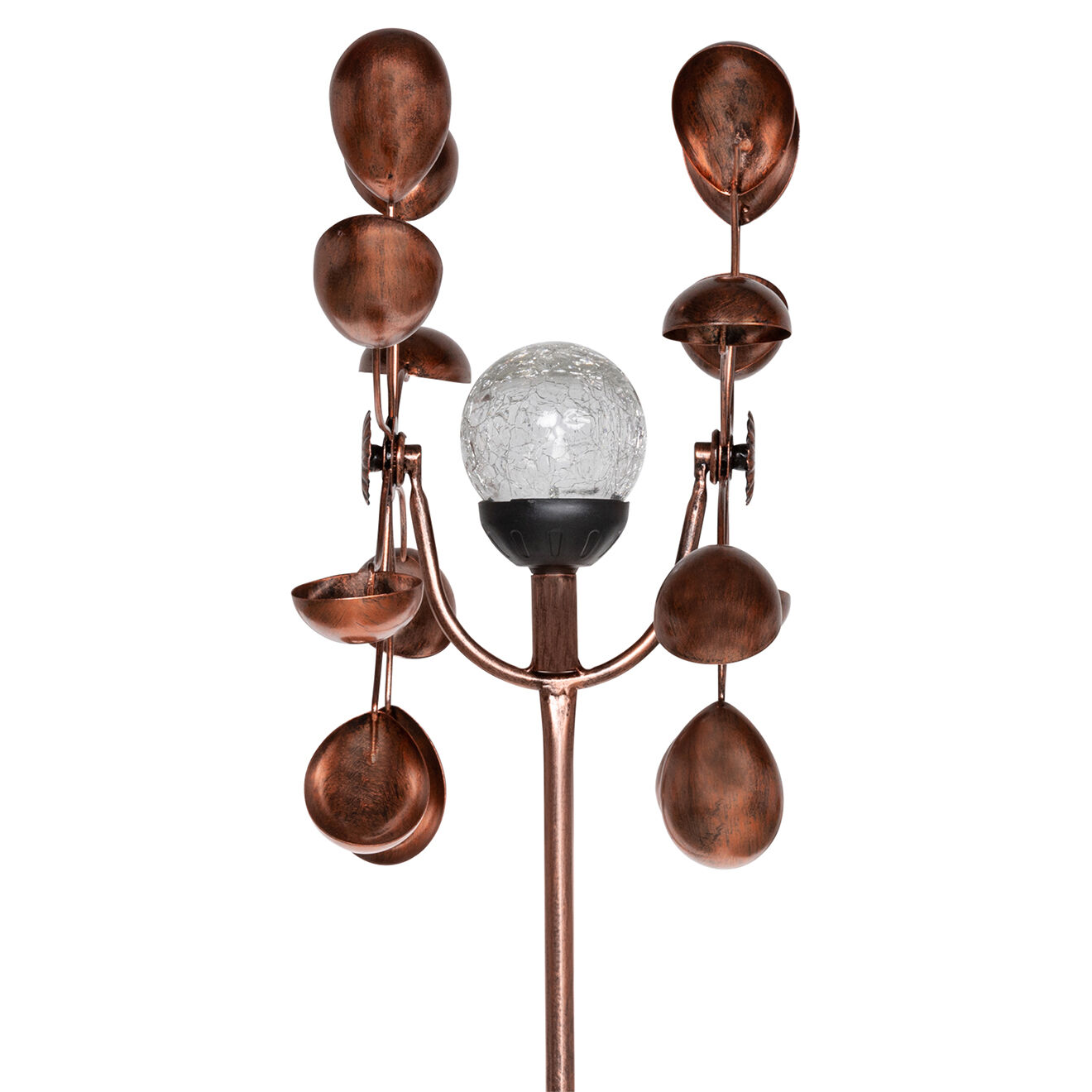 Pratik Garden Eolienne décorative Solaire bronze - 36x18.5x175?cm