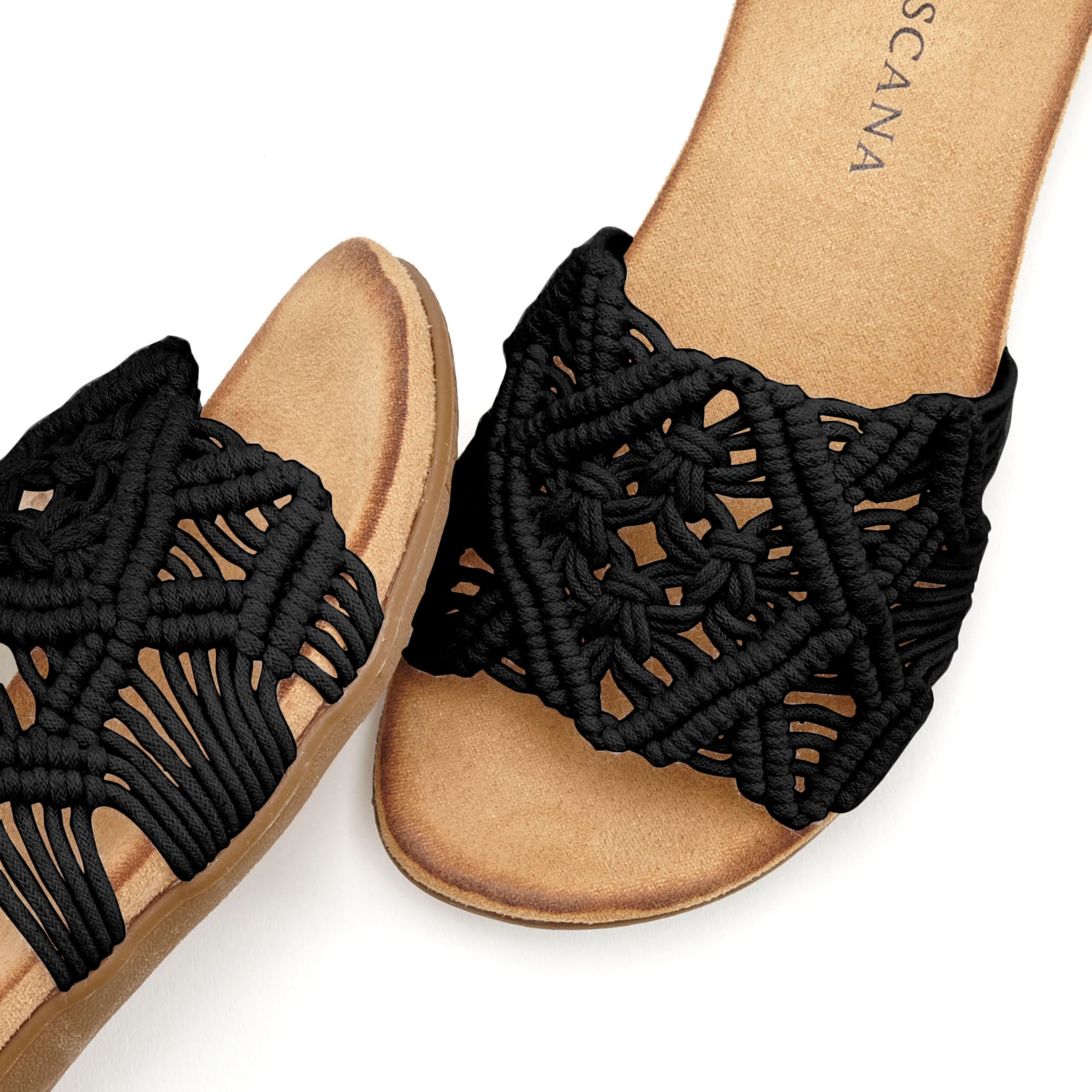 LASCANA Pantolette in schwarz