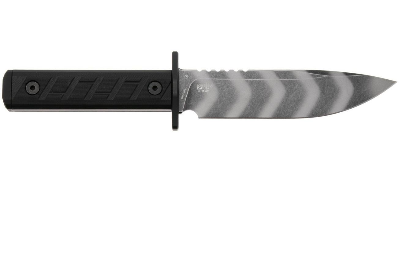 Zero Tolerance 0006TSBLK, Tiger Stripe CPM 3V, Black G10 survivalmes