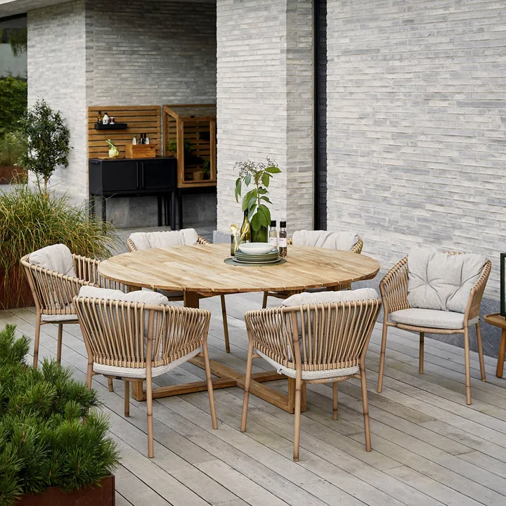 Cane-line - Ocean Armlehnstuhl Outdoor, taupe