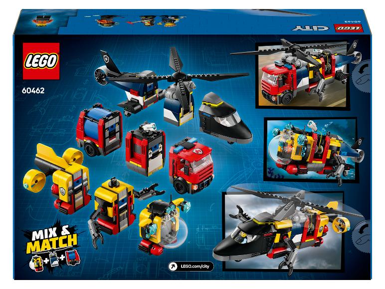Helikopter, brandweerauto en onderzeeër remix 60462