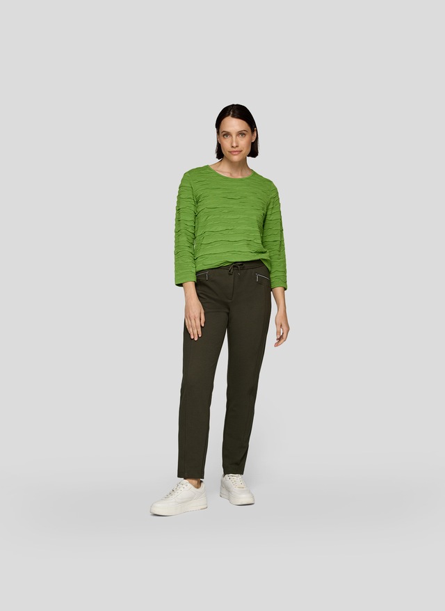 Rabe 3/4-Arm-Shirt mit Struktur Muster