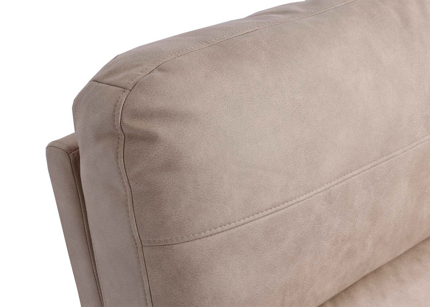2er Kinosessel MCW-K17, Relaxsessel Fernsehsessel Sofa, Nosagfederung Getränkehalter Fach ~ Stoff/Textil beige