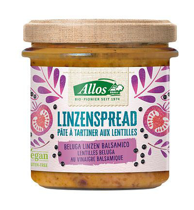 Allos Linzenspread Beluga Balsamico Bio (140 gr)