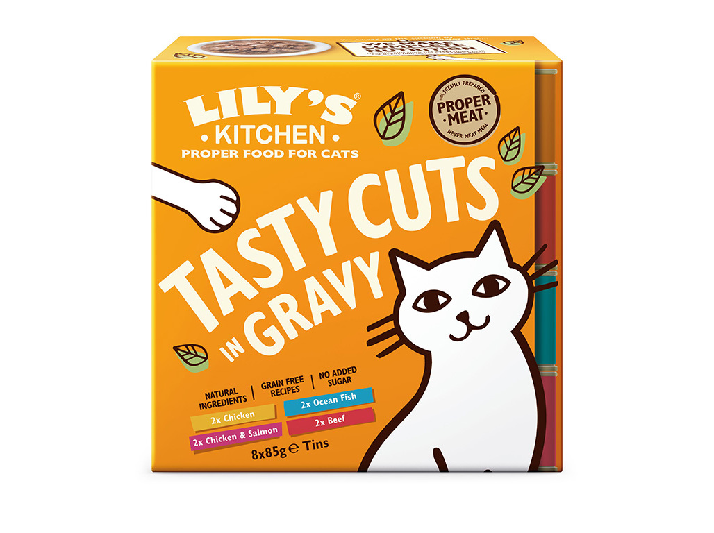 COMIDA HÚMIDA PARA GATO LILY'S KITCHEN MULTIPACK 8X85G