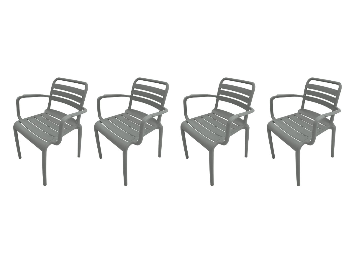 Garden Impressions Orleans Green tuinstoel - Set van 4