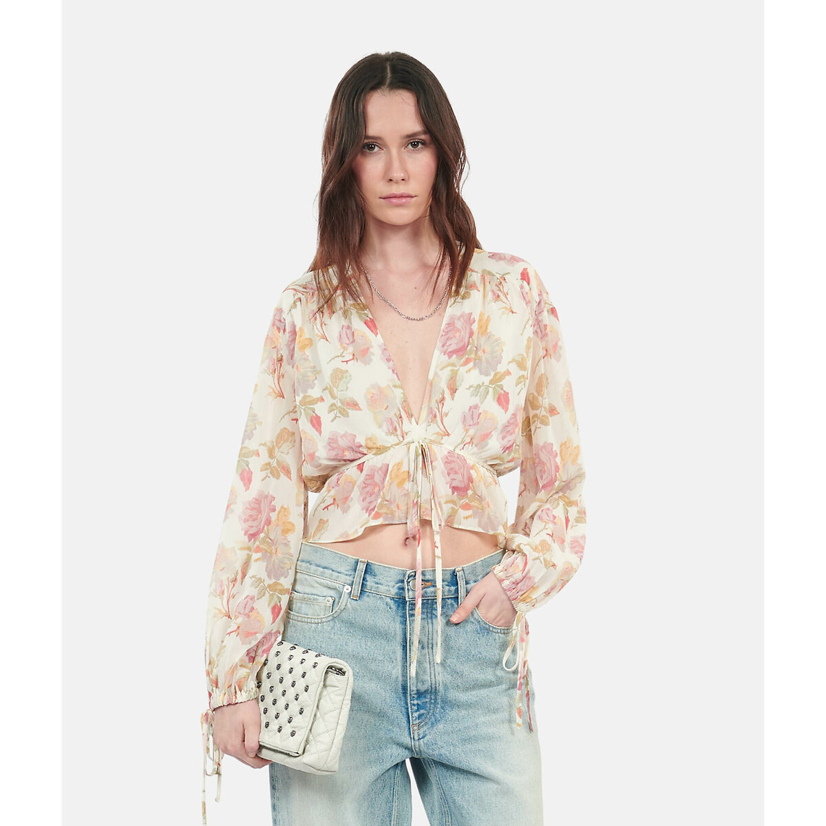 THE KOOPLES<br>Blusa de manga comprida com estampa floral