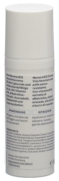 MAVENA B12 Gesichtscreme<br>50 ml, Dispenser, Creme