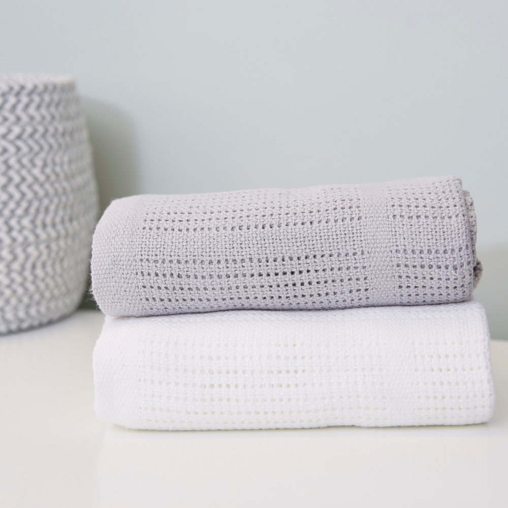 Baby Elegance Cellular Babydecke, 2er-Pack