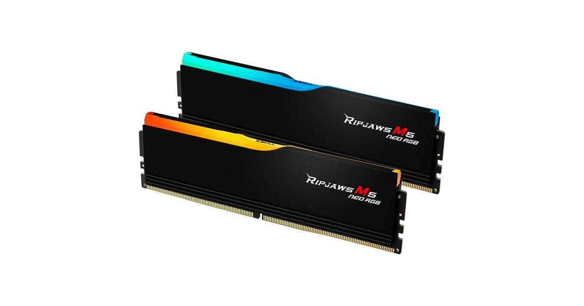 G.Skill64 GB DDR5-6000 (2x 32 GB) Kit werkgeheugen  (Zwart, Ripjaws M5 Neo, AMD EXPO)