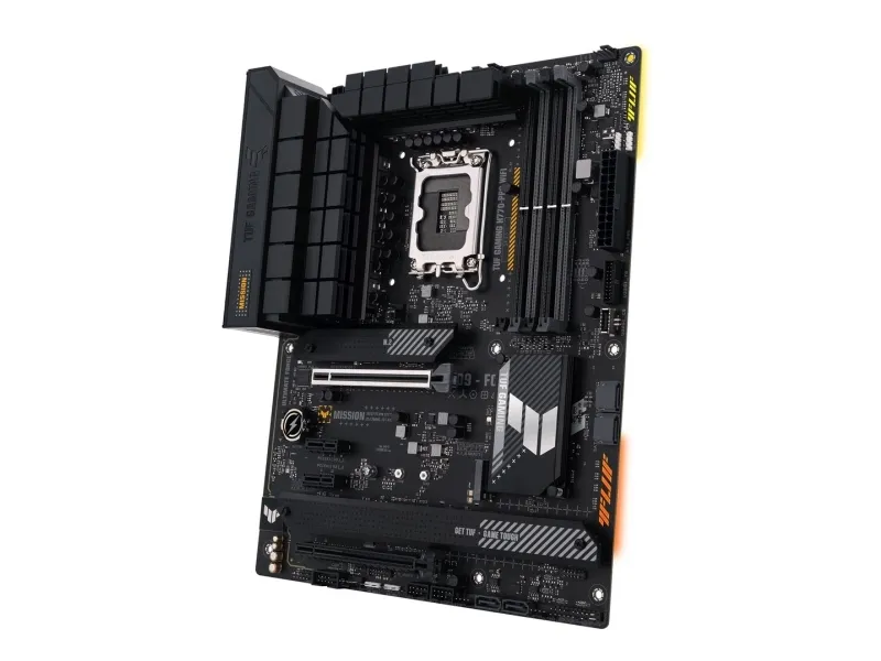 ASUS TUF GAMING H770-PRO WIFI - Bundkort - ATX - LGA1700 sokkel - H770 Chipset - USB-C 3.2 Gen 2x2, USB 3.2 Gen 2, USB 3.2 Gen 1, USB-C 3.2 Gen 1 - 2.5 Gigabit LAN, Wi-Fi 6, Bluetooth - onboard grafik (CPU påkrævet) - HD Audio (8-kanaler)