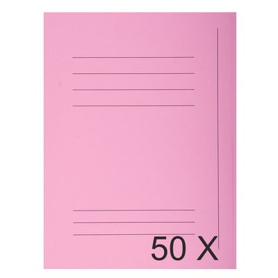 Exacompta Super 210 - 50 Chemises imprimées - 210 gr - rose