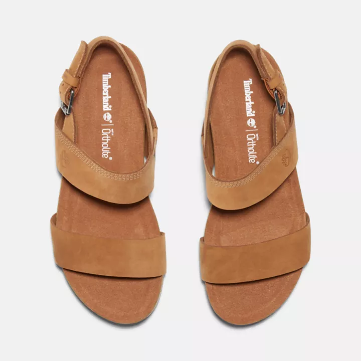 Sandale à double bride Malibu Waves pour femme en marron clair