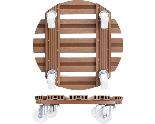 Plantenrol WPC Ø 38,5 cm terracotta TK 200 kg