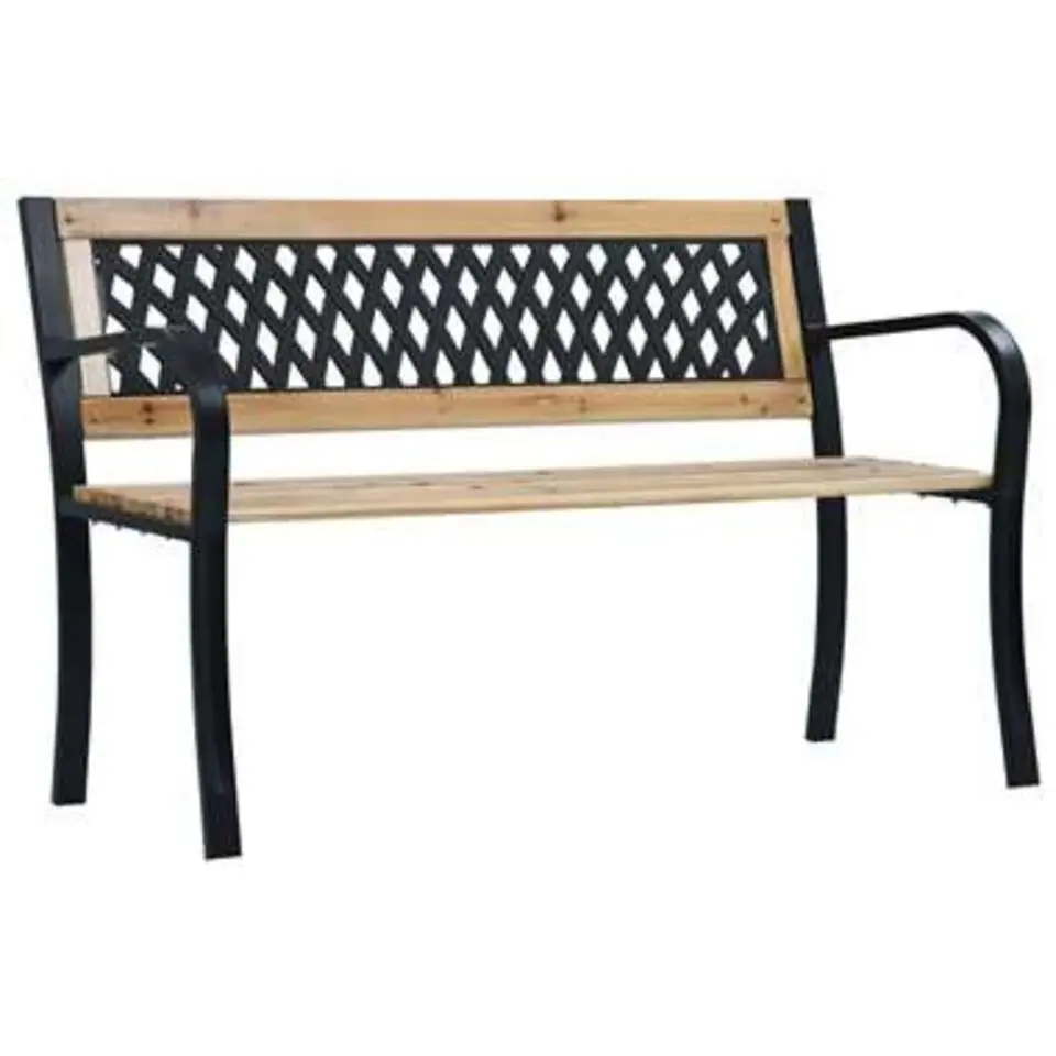 vidaXL - Tuinbank - Bruin - Hout - 120 x 53 x 77 cm