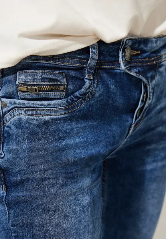 Casual Fit Jeans - authentic blue destroy