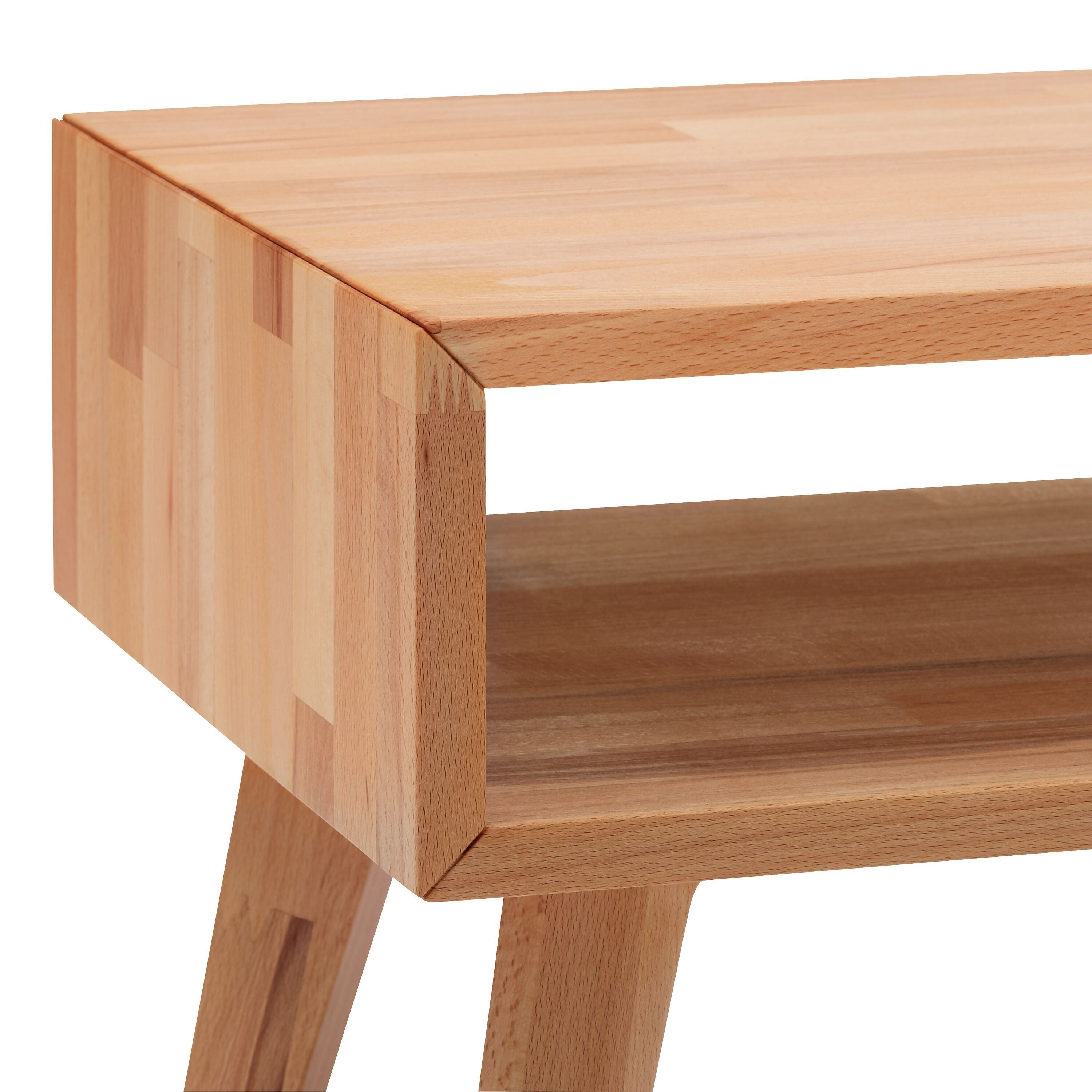HASENA JACA Nachttisch - Kernbuche / B: 50.0 cm x T: 41.0 cm x H: 42.0 cm