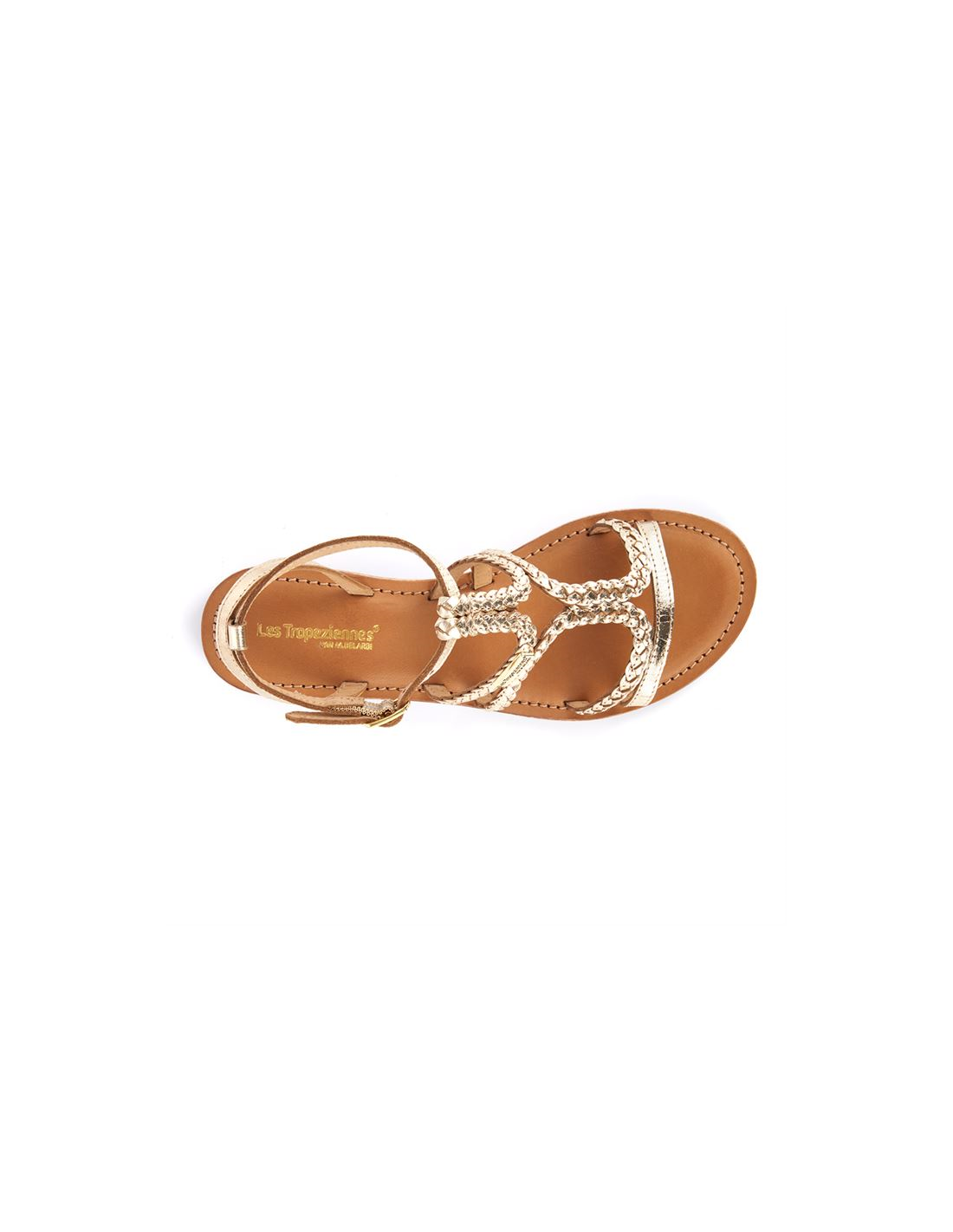 Les tropeziennes par M.Belarbi Sandales Femme Bongo cuir Or