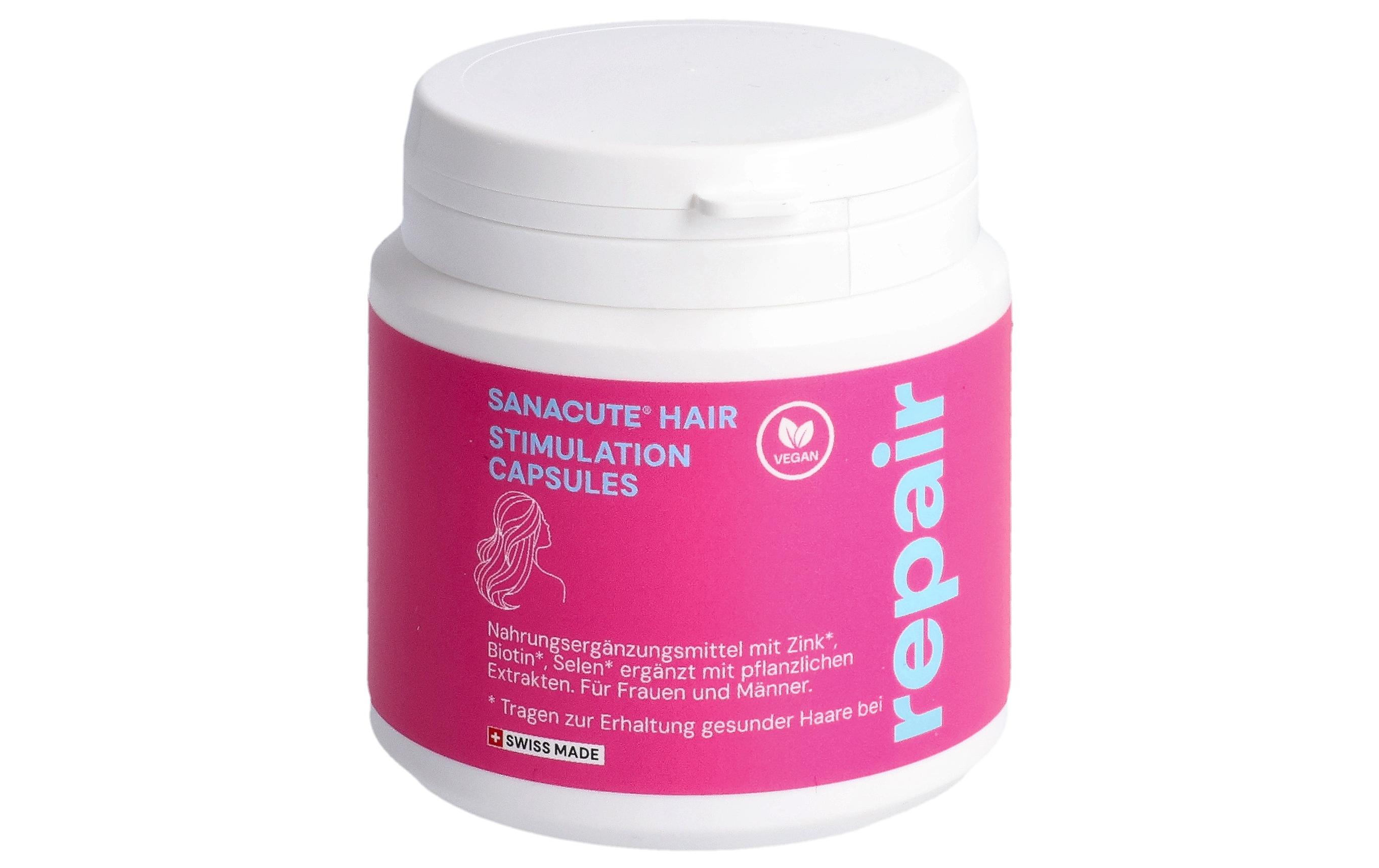 Hair Stimulation 60 KapselnNahrungsergänzungsmittel für Haarwachstum mit Biotin, Zink und Selen