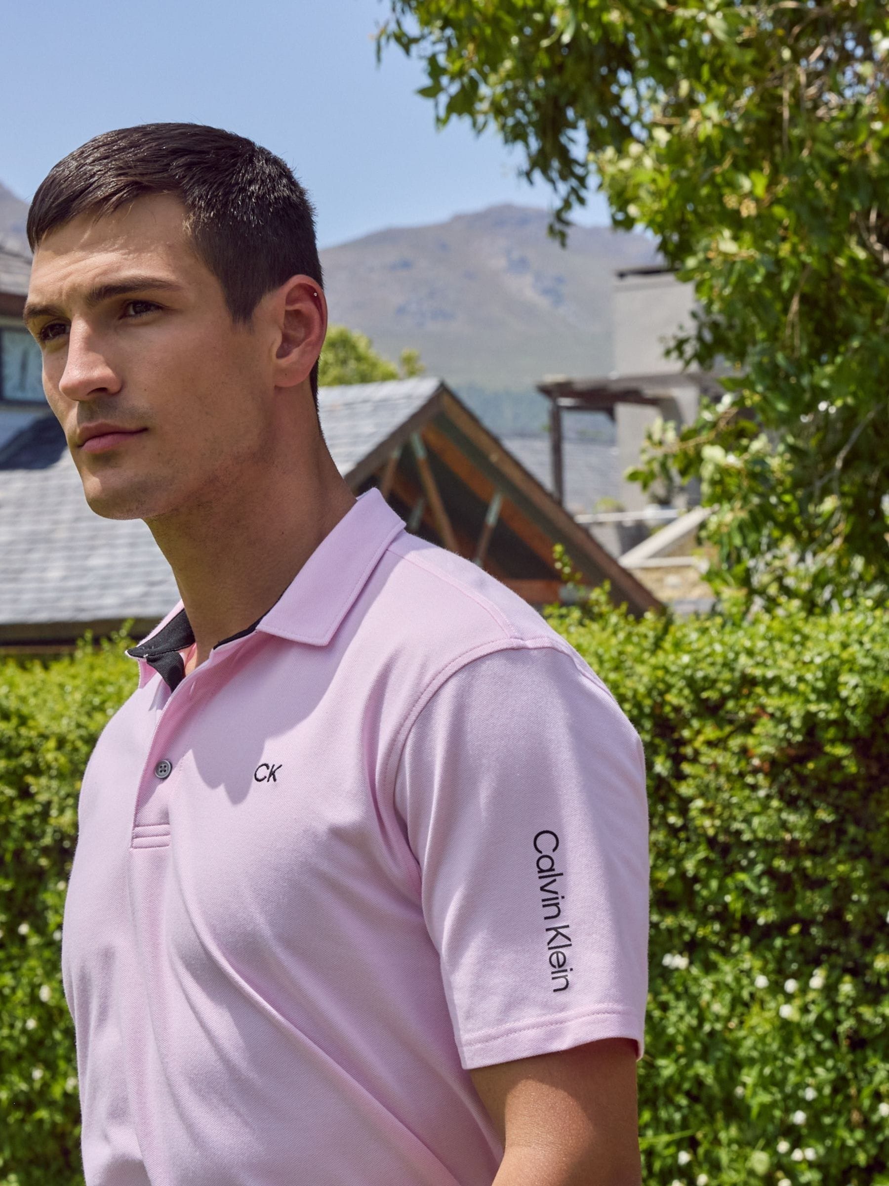 Roze - Calvin Klein Golf Uni poloshirt