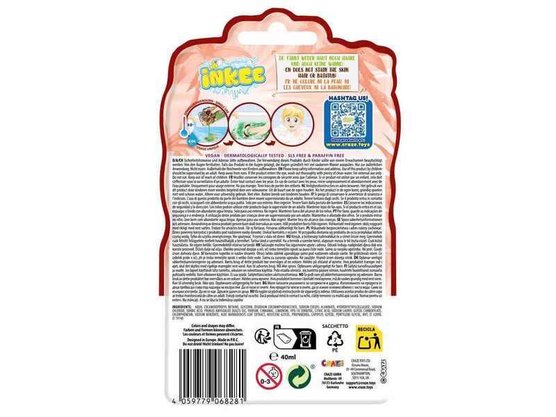 Craze Schaumbad Dinorex 1 Stück Schaumbadflüssigkeit – Cola-Gummibärchen-Aroma