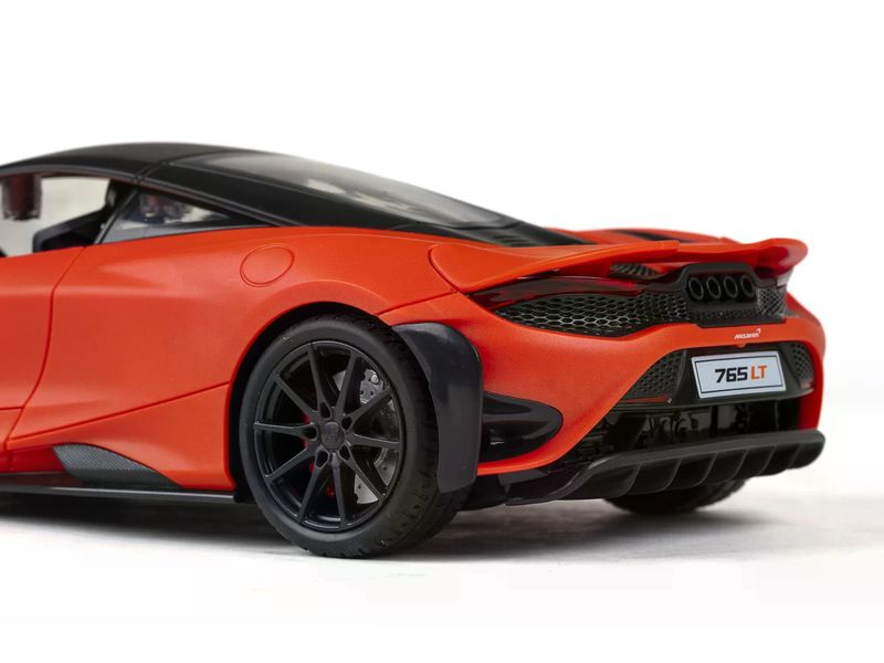 TEC-TOY Auto McLaren 765LT mit Licht, Orange, 1:16 Ferngesteuerter Sportwagen mit Licht für Kinder ab 6 Jahren