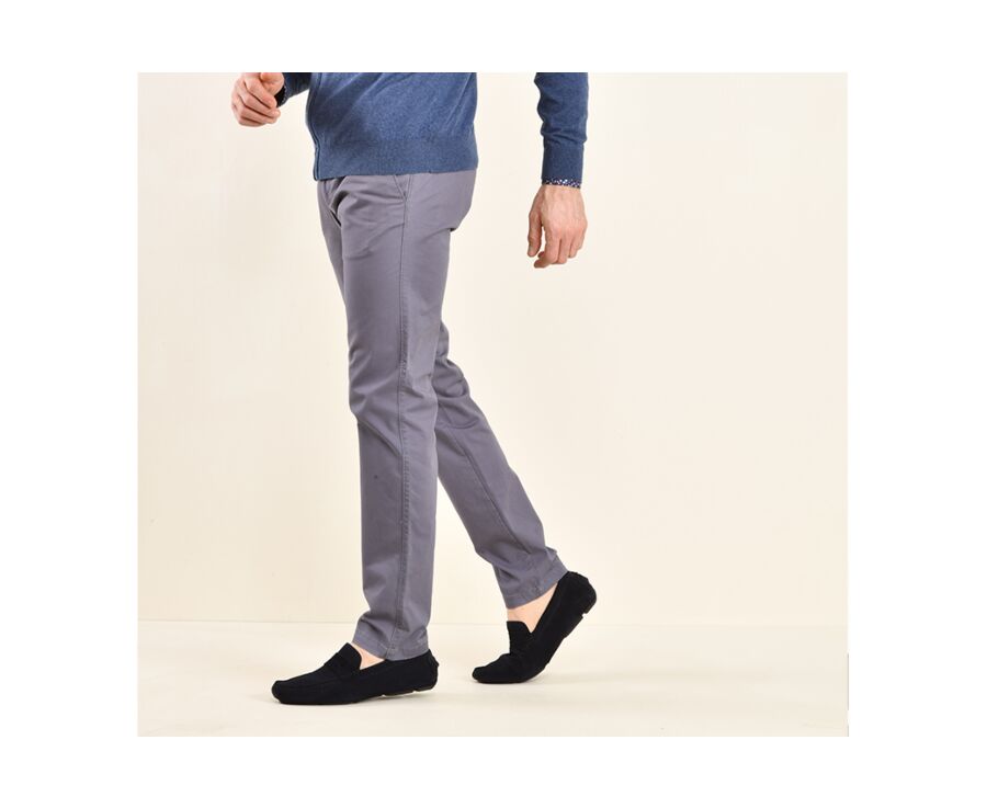 Pantalon chino homme Gris Bleu - KYRK
