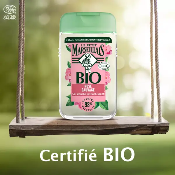 Le Petit Marseillais Gel de Banho Hidratante Orgânico Rosa Selvagem 250ml