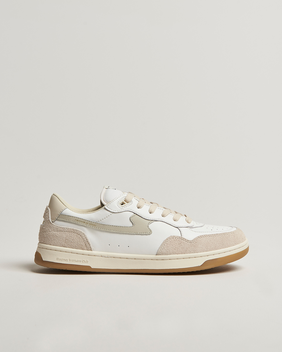 Stepney Workers Club Pro Cup 01 S-Strike Leather Sneaker Spring White