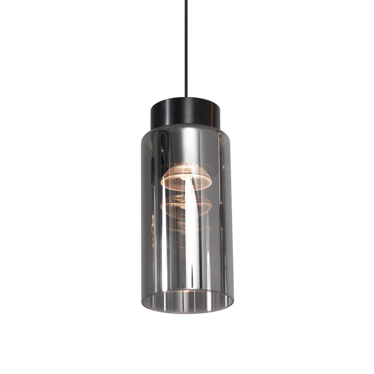 Modern railsysteem met 3 hanglampen zwart 1-fase - Magnetic Vance